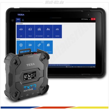 Texa LKW Diagnosegerät AXONE Voice mit Navigator TXT Multihub 2 TRUCK